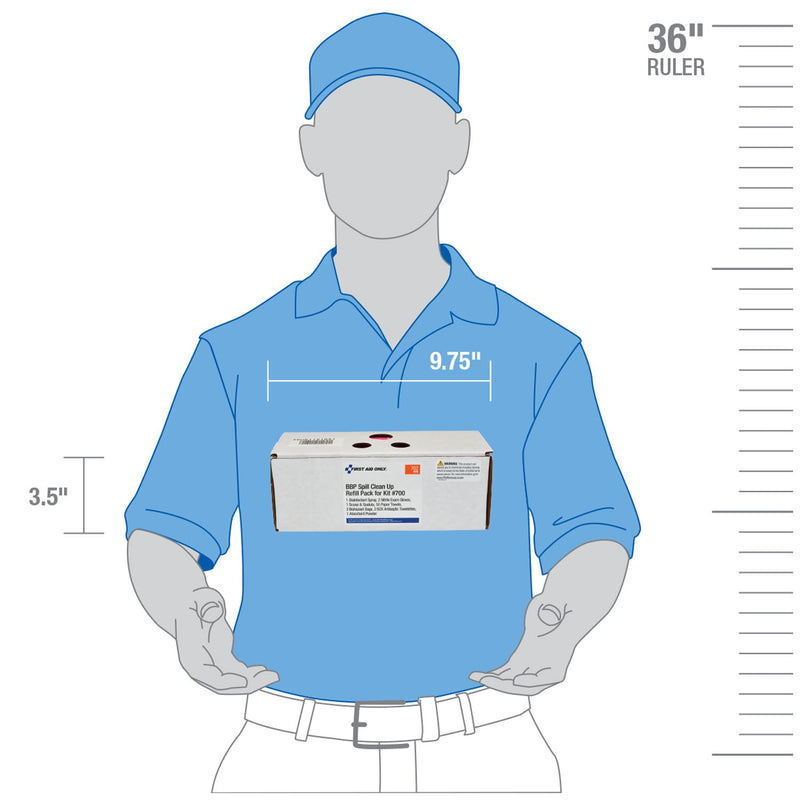 First Aid Only/Acme United Corporation First Aid Only/Acme United Spill Clean Up Kit  BBP Spill Clean Up Refill Pack for Kit