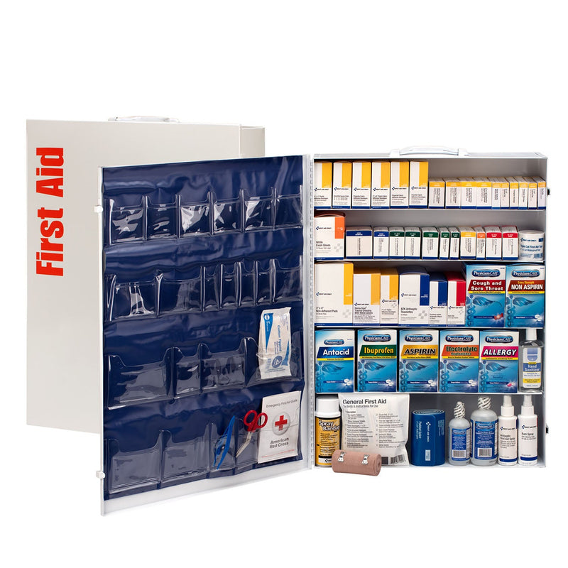 First Aid Only/Acme United Corporation First Aid Only/Acme United First Aid Station - 5 Shelf  5 Shelf First Aid ANSI B+ Metal Cabinet, w/ Meds