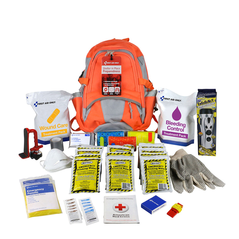 BACKPACK PREPAREDNESS SHELTERIN PLACE 209PC 20PERSON (DROP)