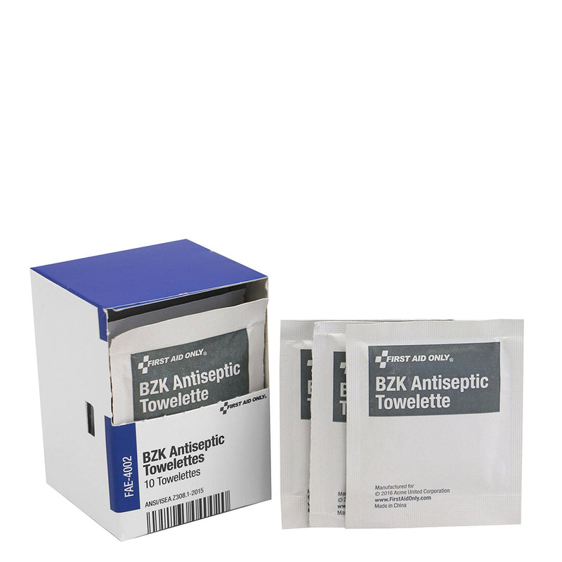 First Aid Only/Acme United Sc Refill Items For Kits  SC Refill, Includes: BZK Antiseptic Wipes, 10/bx,
