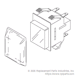 RPI GXS013 Push Button Switch (White) 