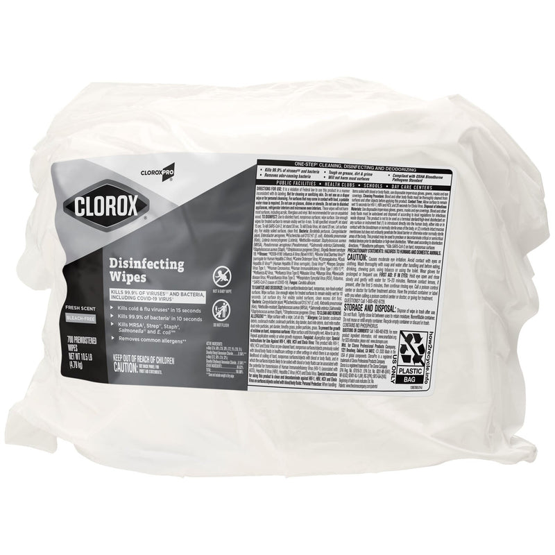 Clorox Sales Company Clorox Commercial Solutions Disinfecting Wipes  CloroxPro Clorox Disinfecting Wipes, Fresh Scent,