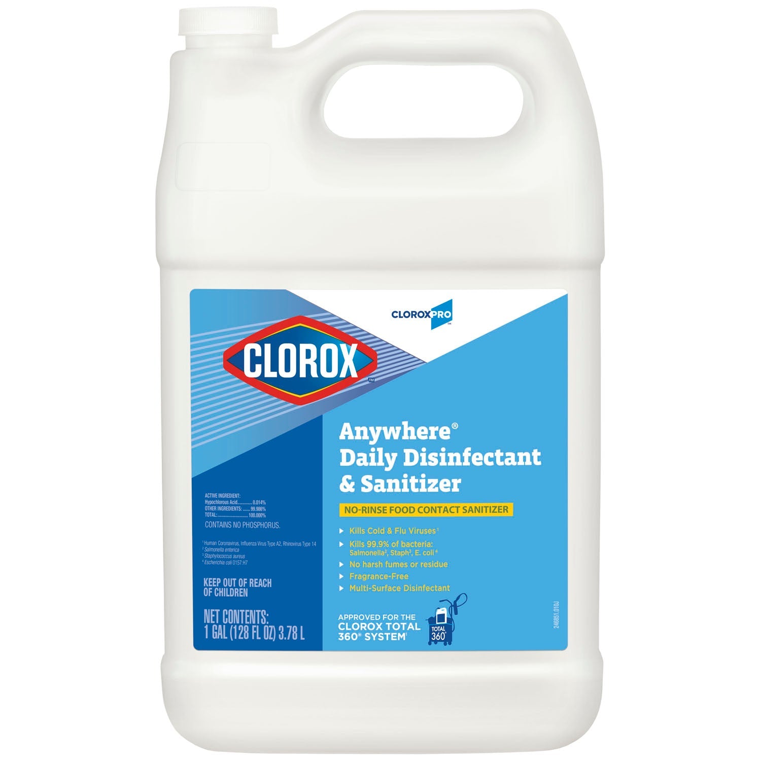 Clorox Sales Company Clorox Total 360 Chemistries  CloroxPro Anywhere Daily Disinfectant and Sanitizi