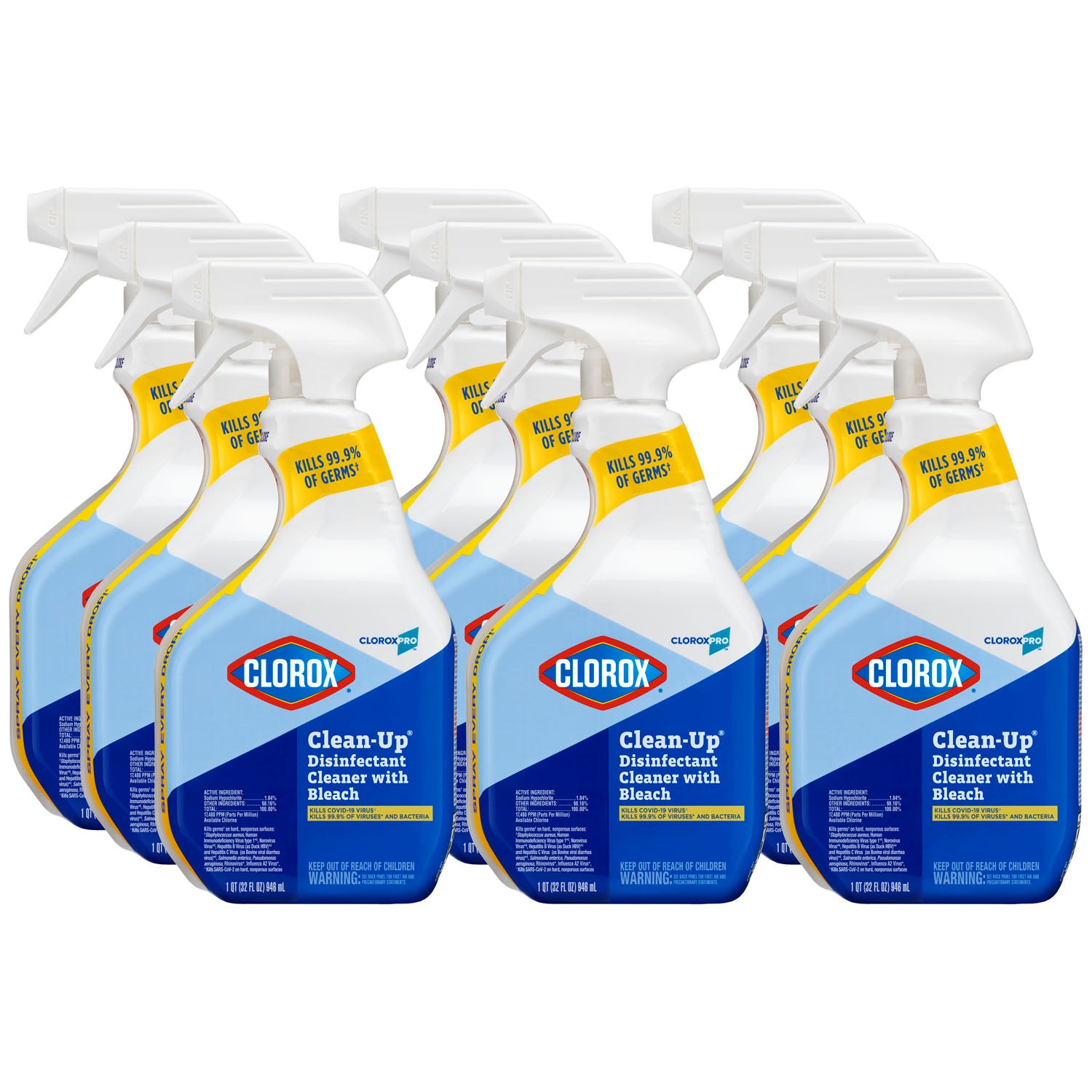 DISINFECTANT SPRAY CLOROX PRO32OZ 9/CS
