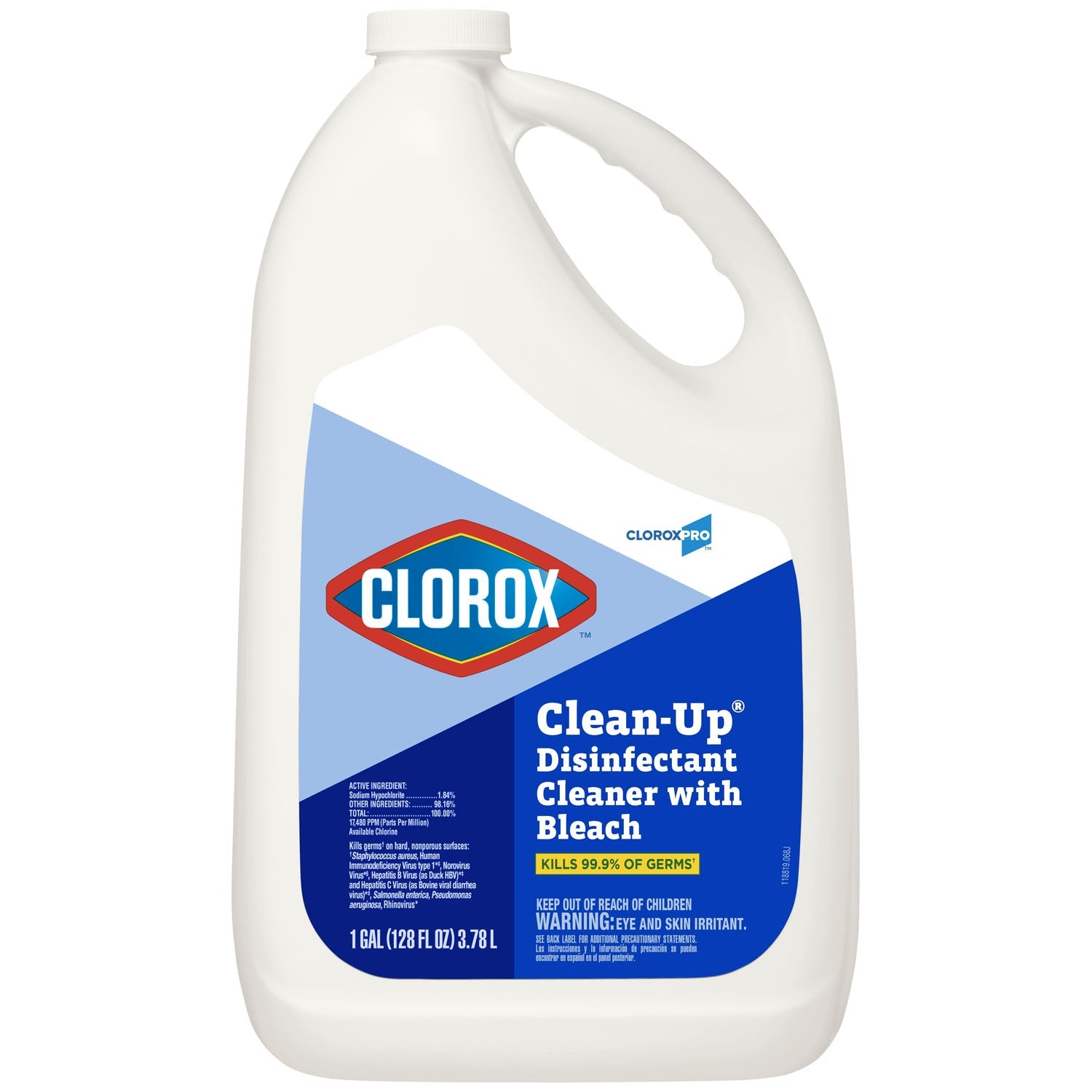 Clorox Sales Company Clorox Clean-Up Disinfectant  Bleach Refill, 128 fl oz, 4/cs