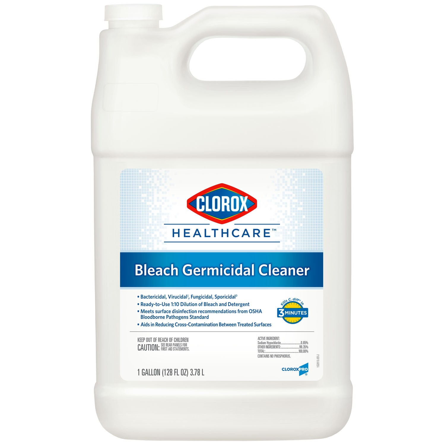 CLEANER BLEACH GERMICIDAL128OZ REFILL 4/CS