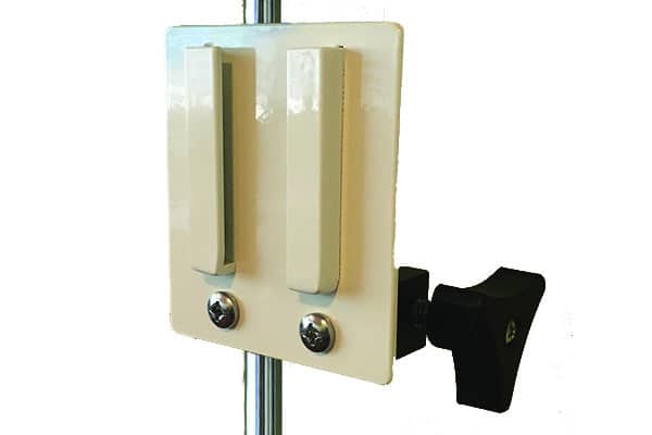 Shippert Aesthetics Universal Bracket on IV Pole Clamp