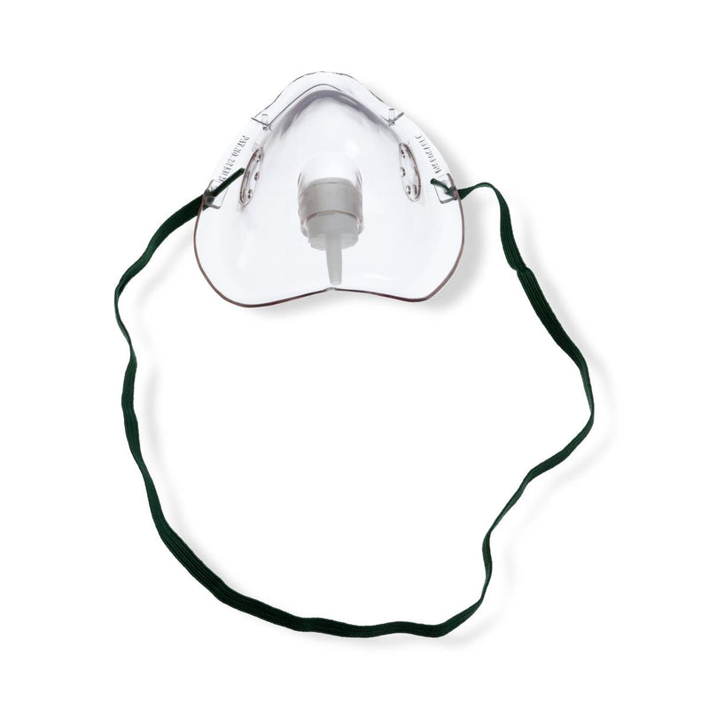 Medline Oxygen Mask Hudson RCI Standard Style Adult One Size Fits Most Adjustable Head Strap / Nose Clip (HUD1048 / CS)