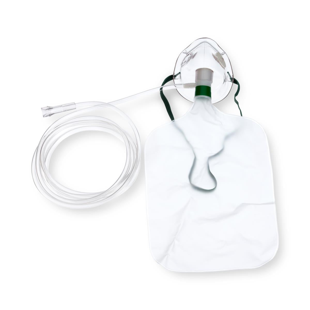 Medline NonRebreather Oxygen Mask Elongated Style Pediatric Adjustable Head Strap / Nose Clip (HUD1058 / CS)