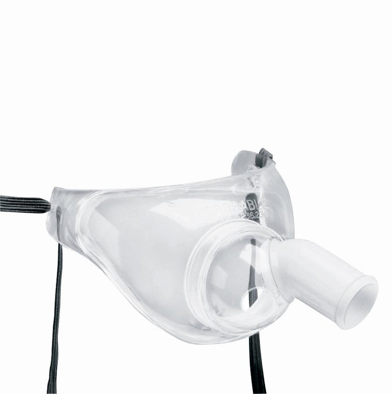 Medline Tracheostomy Mask Collar Style Adult One Size Fits Most Adjustable Head Strap (HUD1075 / CS)