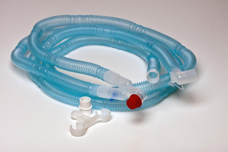 Medline Ventilator Circuit Corrugated Tube 72 Inch Tube Dual Limb Adult Without Breathing Bag Single Patient Use (HUD1613 / CS)
