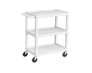 Lakeside Manufacturing, Inc. Lakeside Utility Carts - Plastic  Cart, 3 Shelves, 17 1/8"W x 32½"L x 34 7/8"H, 4" S