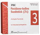 Pdi Professional Disposables, Intl. Pdi Pvp Iodine Swabstick  Swab 3s, 3/pk, 25 pk/bx, 10 bx/cs (52 cs/plt)
