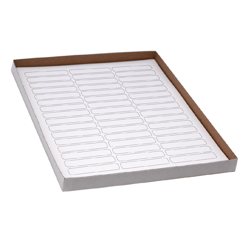SHEETS LABEL CRYO 64X13MM FORRACKS/BOXES WHITE 1200/BX
