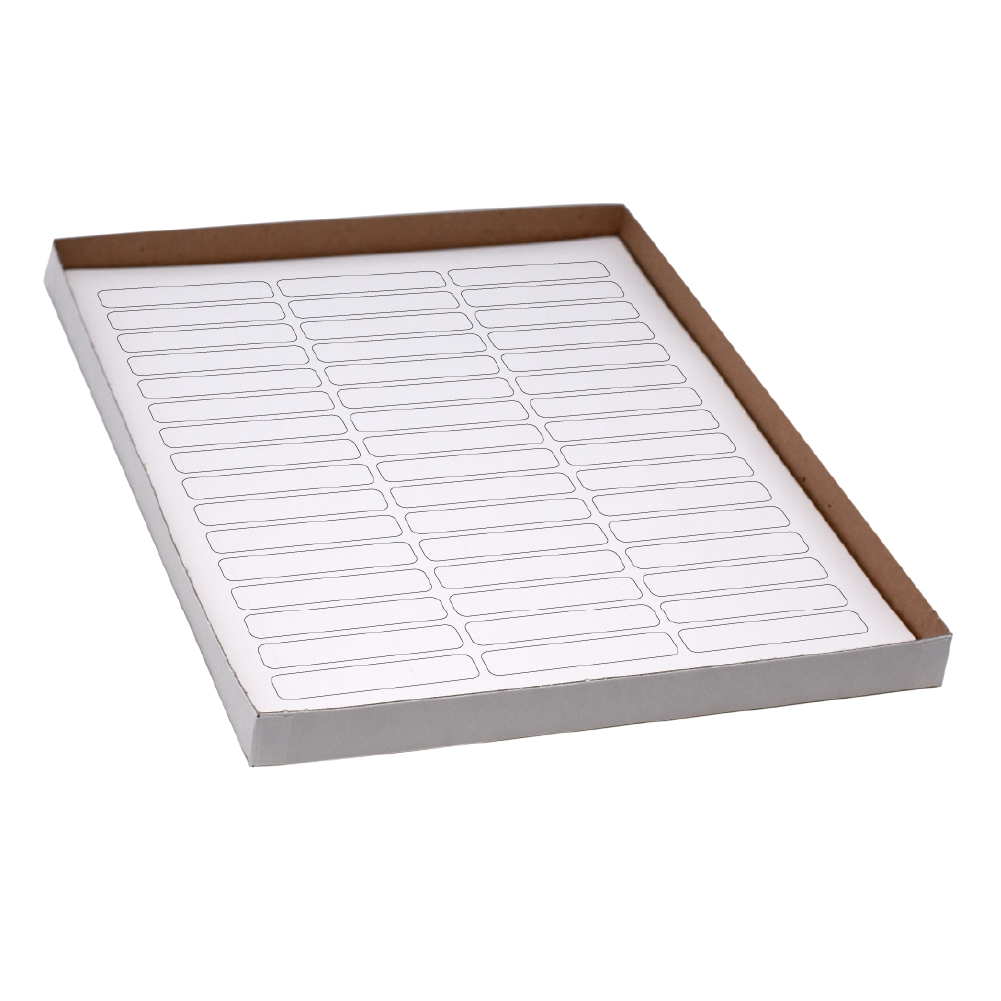 SHEETS LABEL CRYO 64X13MM FORRACKS/BOXES WHITE 1200/BX