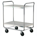Lakeside Manufacturing, Inc. Lakeside Utility Carts - Stainless Steel Tubular Model  Cart, 2 Shelves, 23"W x 36"L x 40 1/8"H, 500 lb Ca