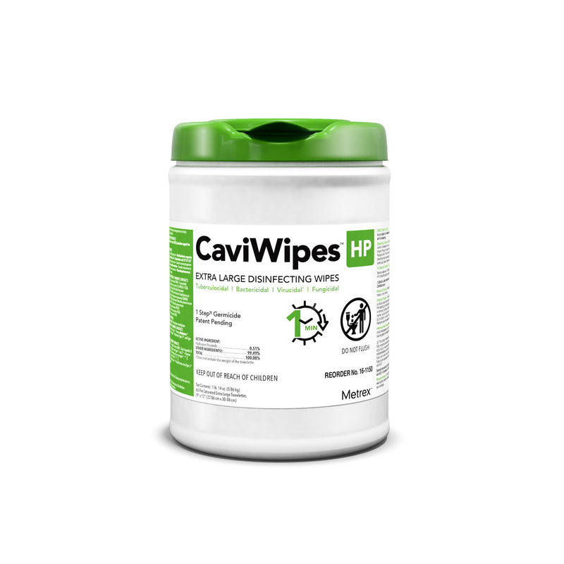 WIPES DISINFECTANT CAVIWIPE HPXL 9X12 65/CAN 12CAN/CS