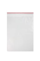 BAG RED LINE ZIP CLOSURE CLEAR8X10 2MIL 100PK 10PK/CS