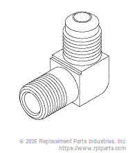 RPI MIF245 Elbow Fitting (1/8" Mpt X 1/4" Sae-45°) 