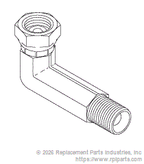 RPI MIF246 Elbow Fitting (1/8" Mpt X 1/8" Npsf) 