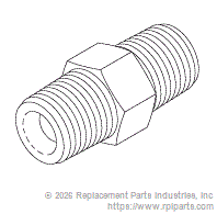 RPI MIF247 Male Connector (1/8" Mpt) 