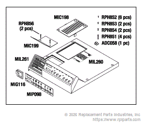 RPI MIK196 Top Cover Kit 