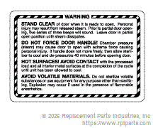 RPI MIL261 Label (Warning)