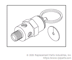 RPI MIV122 Safety Valve (40 Psi)