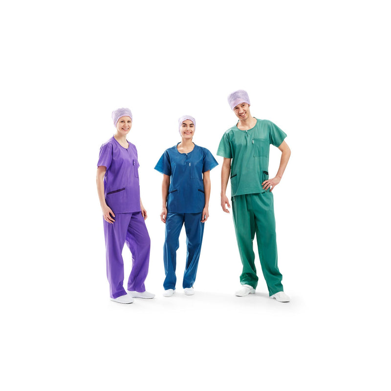 Molnlycke Health Care Us, Llc Molnlycke Barrier® Wearing Apparel - Scrub Shirts  Scrub-Slate-Green-Small-12-bg-4-bg-cs