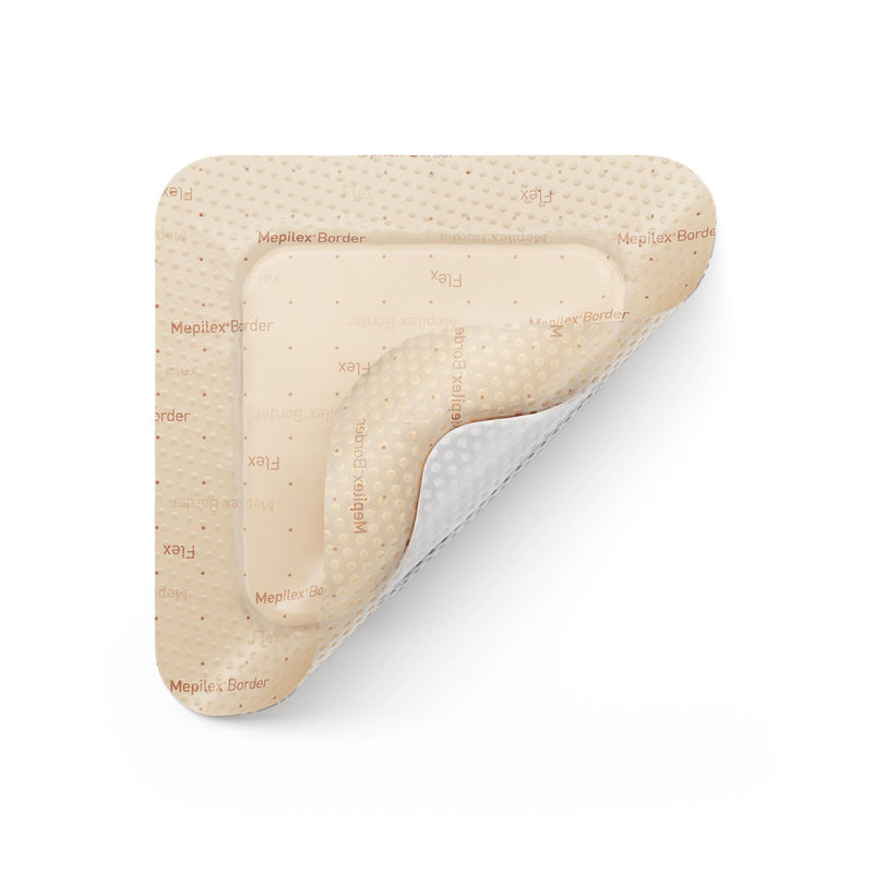 Molnlycke Health Care Us, Llc Molnlycke Mepilex Border Flex  Dressing, 4" x 4" (10 x 10cm) Flexible, Self-Adher