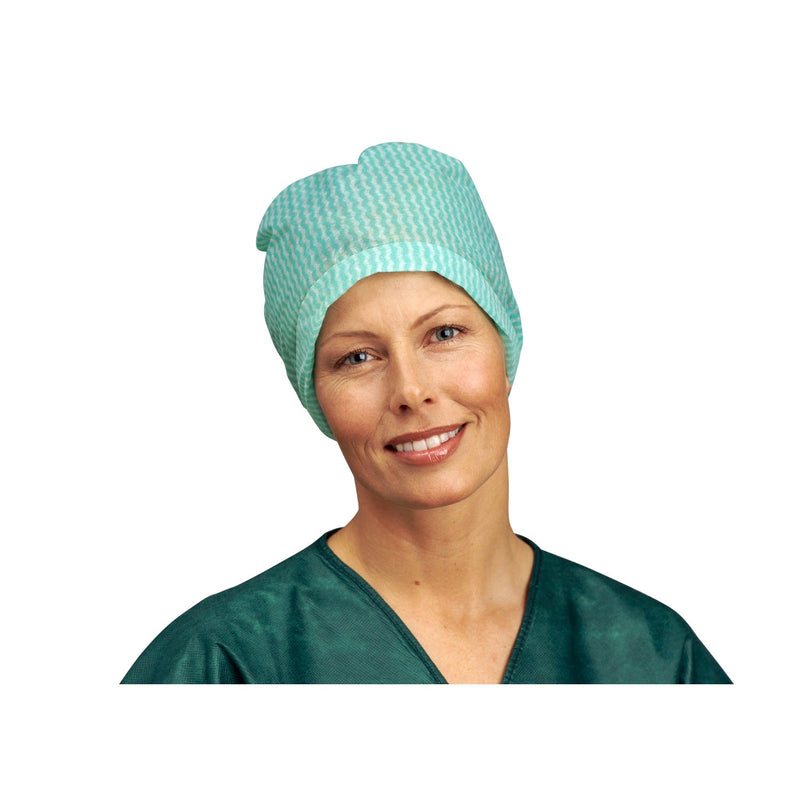 Molnlycke Health Care Us, Llc Molnlycke Barrier Surgical Cap  Operating Cap, Flory Green, 100/bx, 5 bx/cs