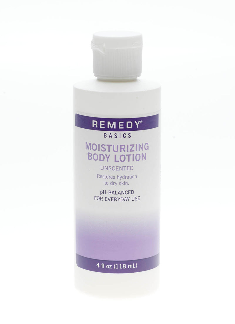 Medline Hand and Body Moisturizer Medline Remedy Essentials Moisturize 4 oz. Bottle Unscented Lotion CHG Compatible (MSC092MBL04 / CS) 