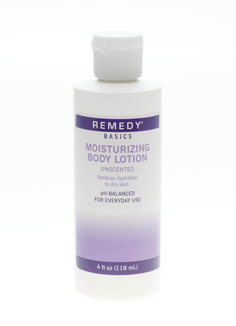 Medline Hand and Body Moisturizer Medline Remedy Essentials Moisturize 4 oz. Bottle Unscented Lotion CHG Compatible (MSC092MBL04 / CS) 
