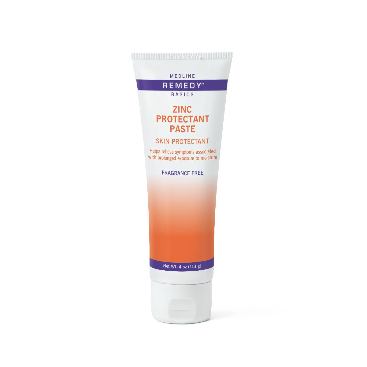 Skin Protectant Medline Remedy Essentials Protect 4 oz. Tube Unscented Paste CHG Compatible (12/CS)