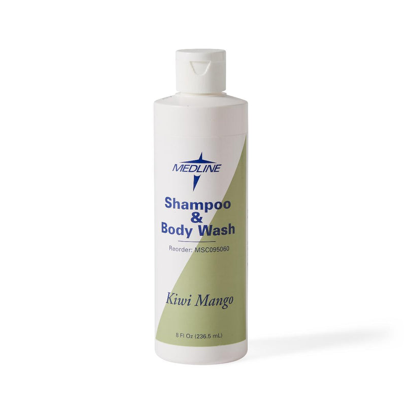Medline Shampoo and Body Wash Medline 8 oz. Flip Top Bottle Kiwi Mango Scent (MSC095060 / CS) 