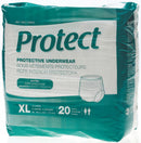 Absorbent Underwear FitRight Extra Pull On with Tear Away Seams Adult Large Unisex Disposable Moderate Absorbency (80/CS)