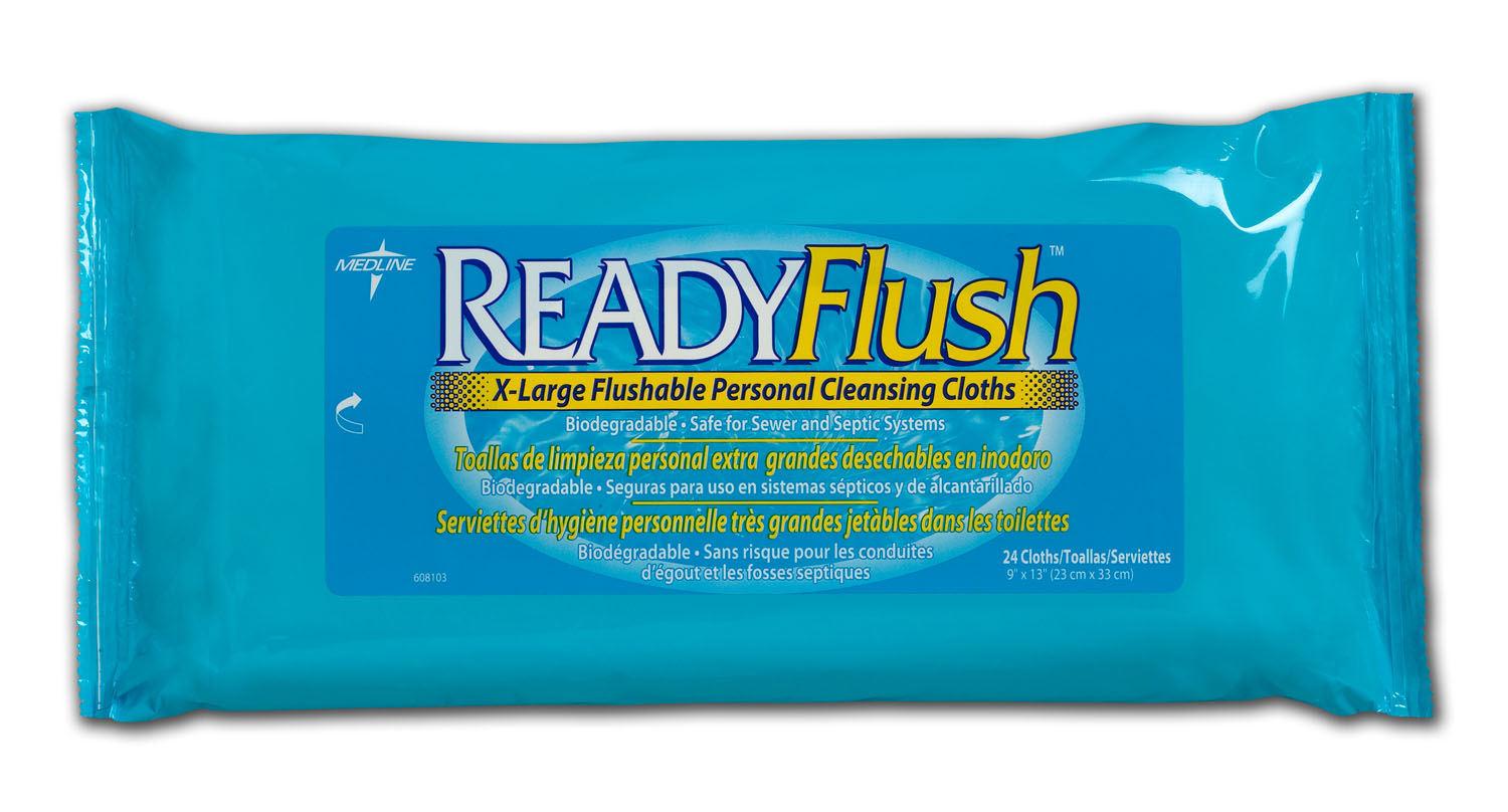 Flushable Personal Wipe ReadyFlush Soft Pack Scented 24 Count (576/CS)