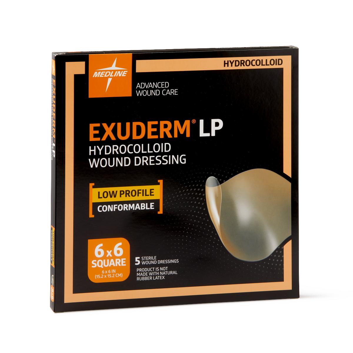 Medline DRESSING, HYDROCOLD EXUDERM 6X6 (5/BX) MEDLNE (MSC5125 / BX)