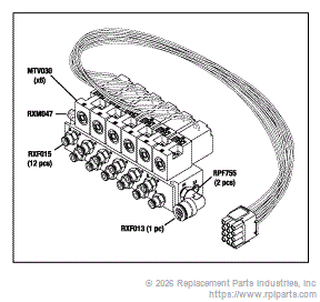 RPI MTA034 Manifold Assembly (Air Valve, 6 Stn) 