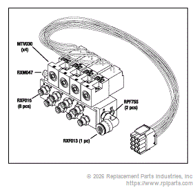 RPI MTA036 Manifold Assembly (Air Valve, 4 Stn) 