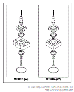 RPI MTK012 Basin Valve Rebuild Kit