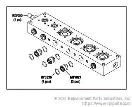 RPI MTM041 Manifold (6 Stn) 