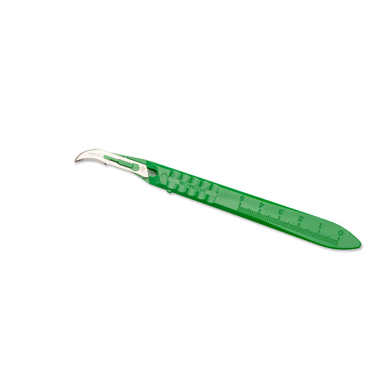Myco Medical Myco Technocut Disposable Scalpels  Size 12B, Stainless Steel, 10/bx (Available for Sa