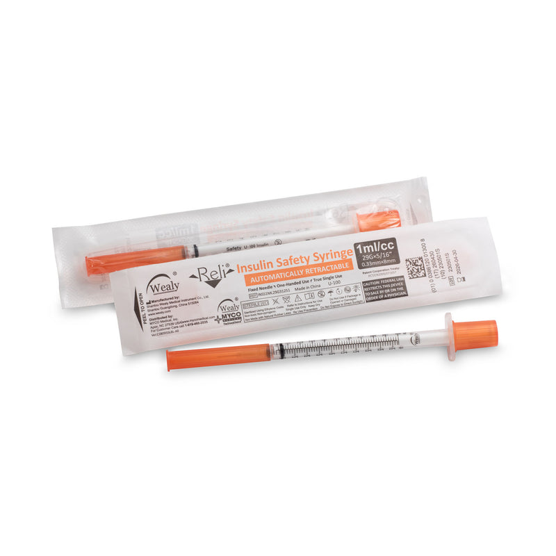 Myco Medical Myco Reli® Wealy® Safety Insulin Syringes