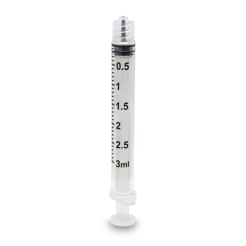 Myco Medical Myco Reli Conventional Luer Lock Syringe  Only, 3mL, Luer Lock, Low Dead Space, 100/bx