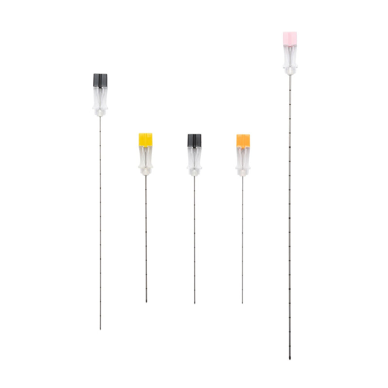 Myco Medical Myco Reli Quincke Metric Marked Needles  Tip, 22G x 3½", Black, Sterile, 25/bx, 4 bx/cs