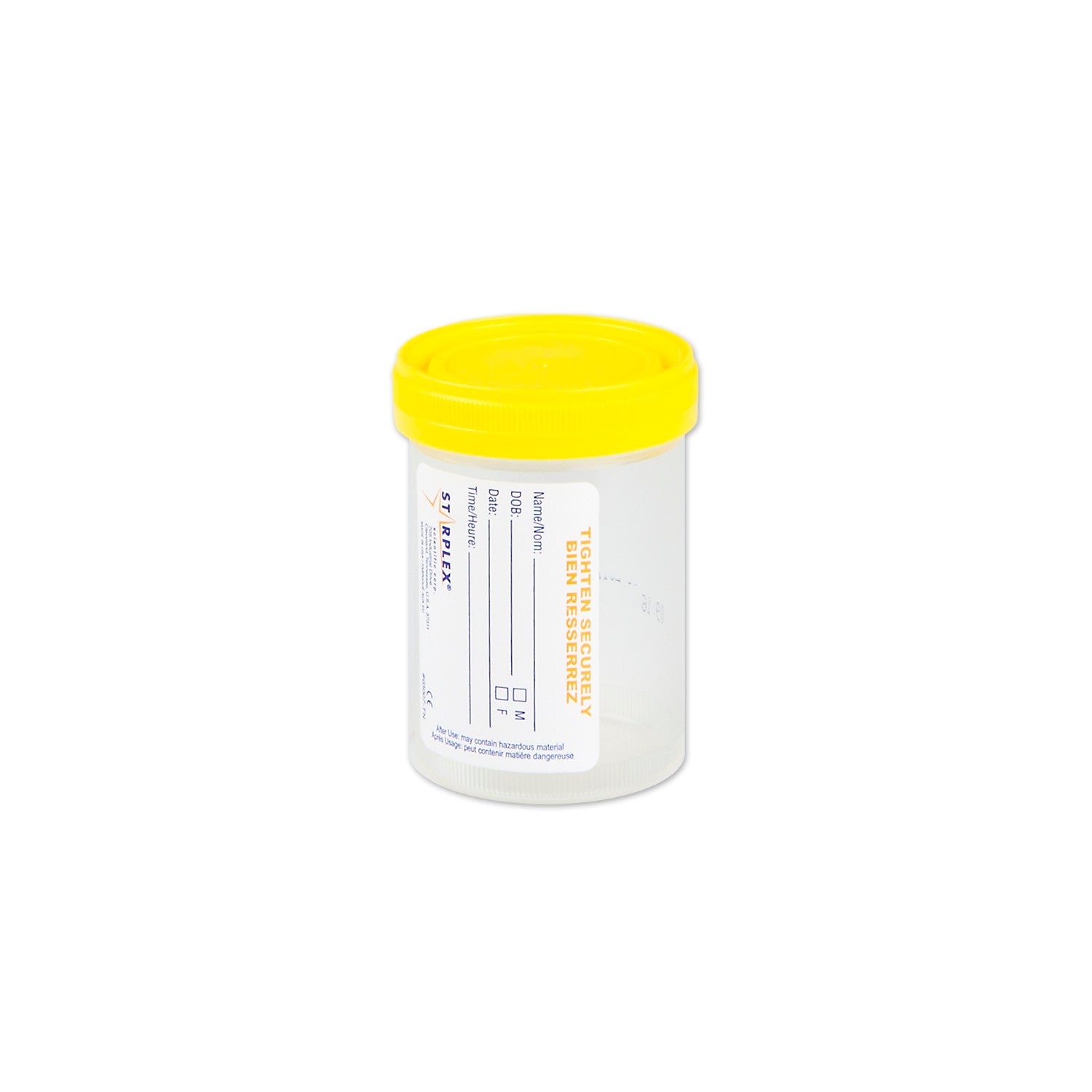 CONTAINER STARPLEX 120MLW/CAP/LABEL 300/CS