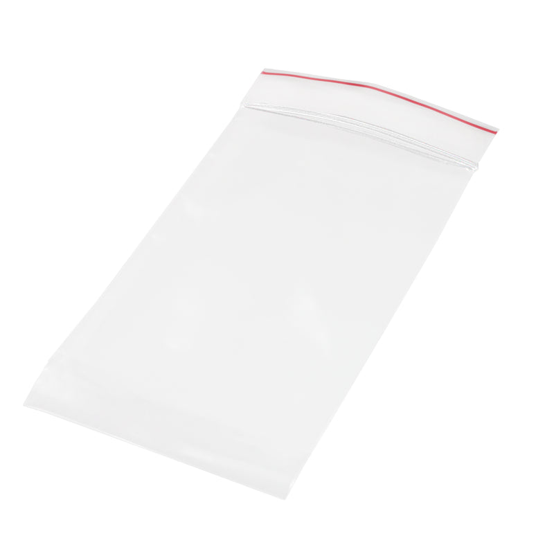 BAG RED LINE ZIP CLOSURE CLEAR3X3 2MIL 100PK 10PK/CS