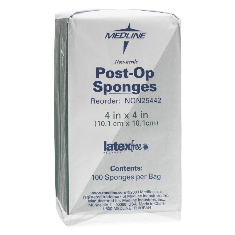 Medline Nonwoven Sponge, 4 x 4 Inch (20/CS)