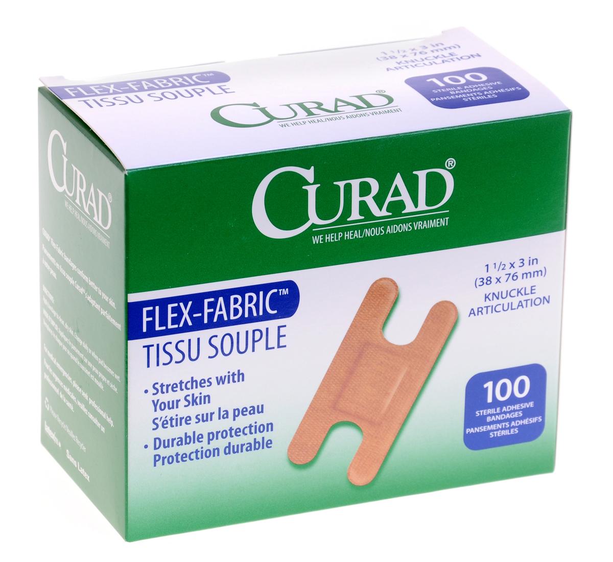 Comfort Cloth Knuckle Tan Adhesive Strip, 1-1/2 x 3 Inch (1200/CS)